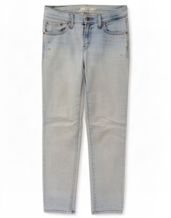 Blugi Levi's Boyfriend Slim W25 L27 Bumbac Albastru
