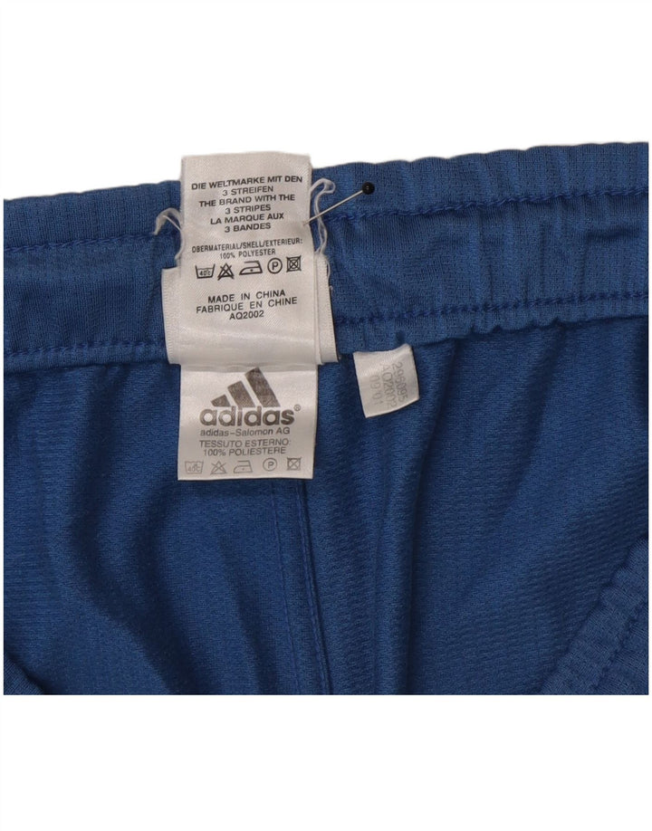Pantaloni scurți sport Adidas pentru bărbați, poliester albastru mediu