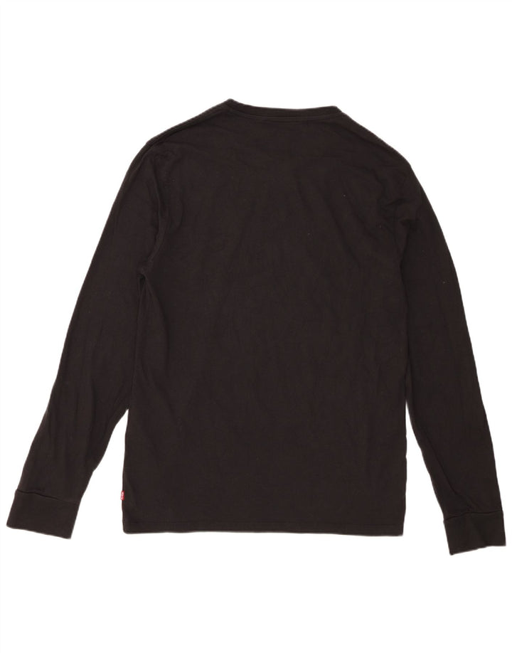 Bluză cu mânecă lungă Levi's pentru bărbați, negru mediu, bumbac