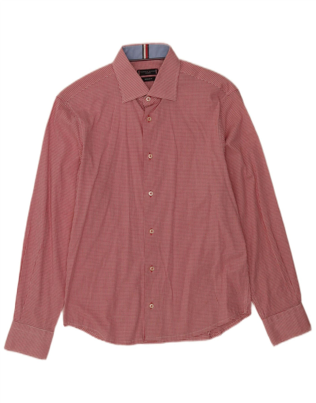 Cămașă pentru bărbați Tommy Hilfiger, cu o formă regulată, Mărimea 38 15 Medium Red Gingham