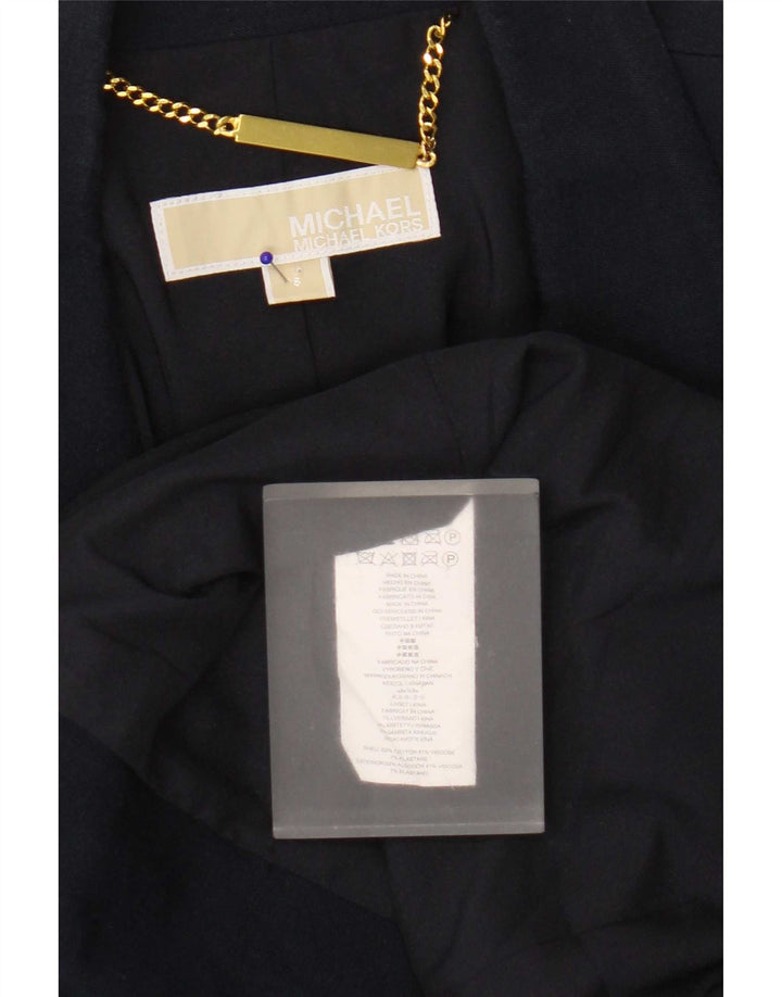 Jachetă Blazer pentru femei Michael Kors cu două piepturi US 8 Medium Bleumarin