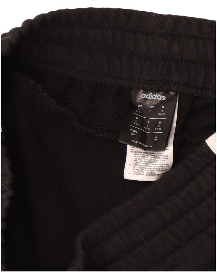 Pantaloni de trening pentru femei ADIDAS Joggeri UK 8/10 Bumbac negru mic