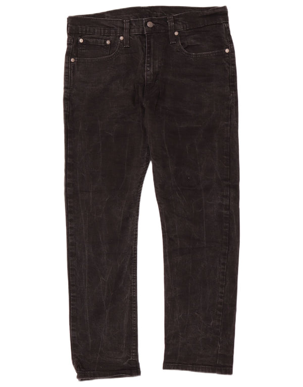 Blugi conici pentru bărbați Levi's 502 W32 L27 bumbac negru