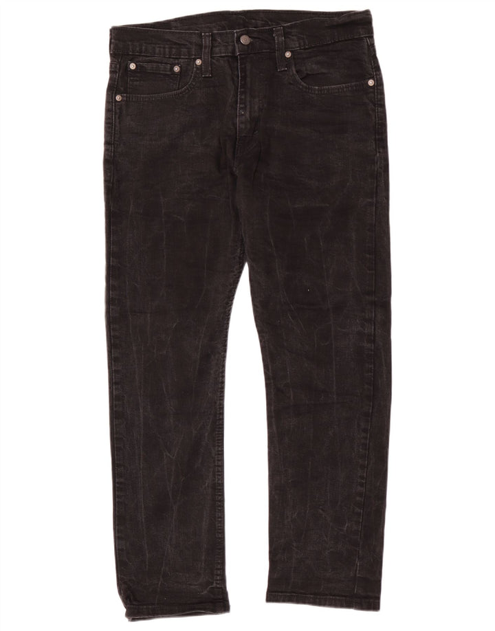 Blugi conici pentru bărbați Levi's 502 W32 L27 bumbac negru