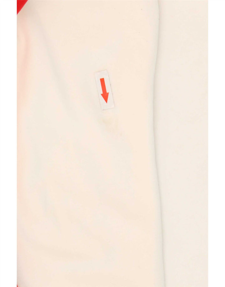 Jachetă de top pentru trening Puma Crop pentru femei UK 10 Small White Colorblock