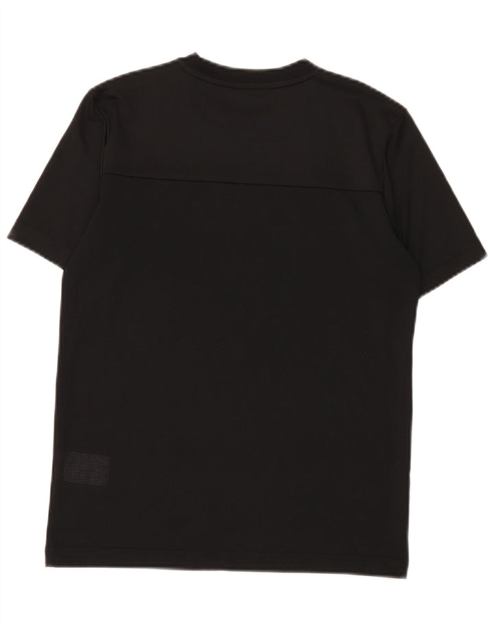 Tricou cu grafic Climacool Adidas baieti Top 11-12 ani poliester negru