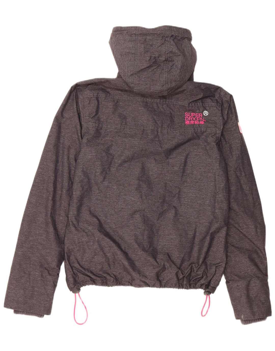 Jachetă Windbreaker cu glugă Superdry pentru femei UK 14 Medium Black