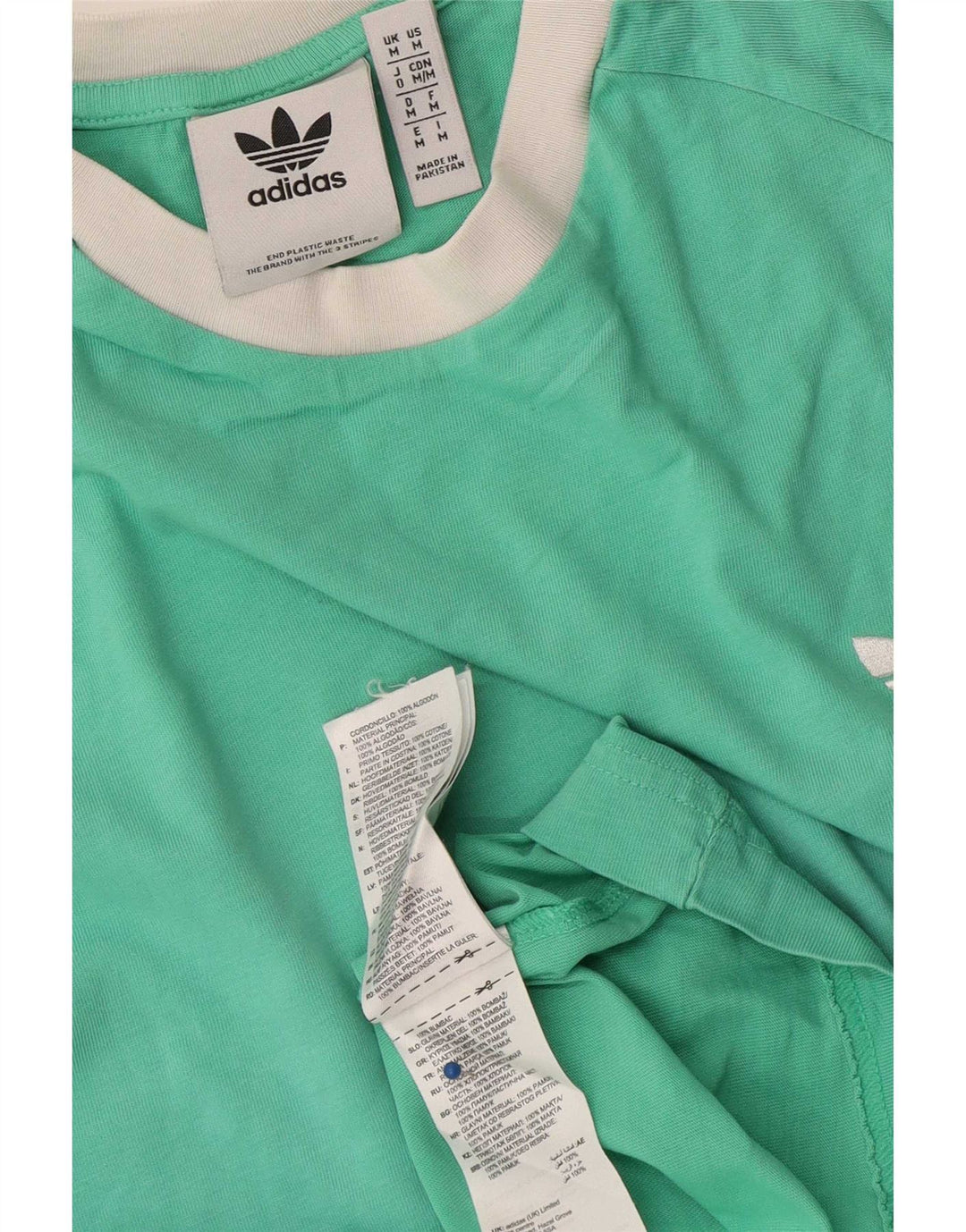 Tricou pentru bărbați Adidas Top, bumbac verde mediu