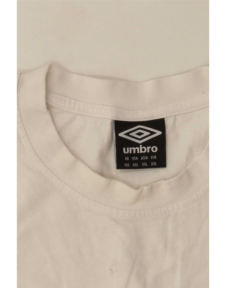 Tricou pentru bărbați Umbro Top 2XL Alb