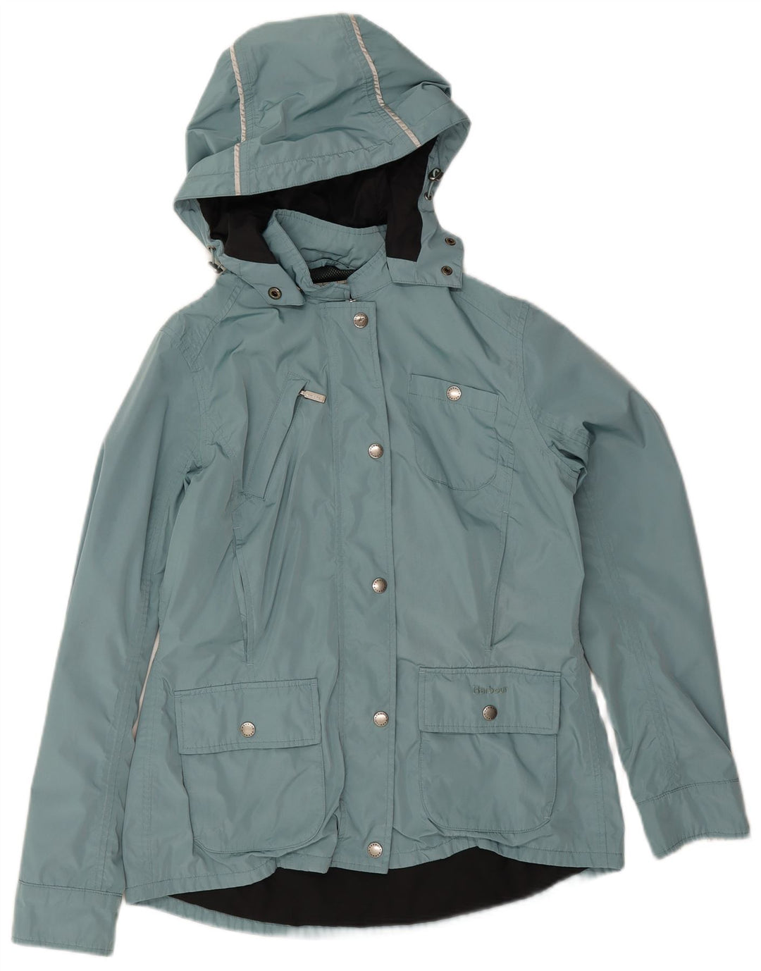 Jachetă de ploaie cu glugă Barbour pentru femei UK 14 Large Blue