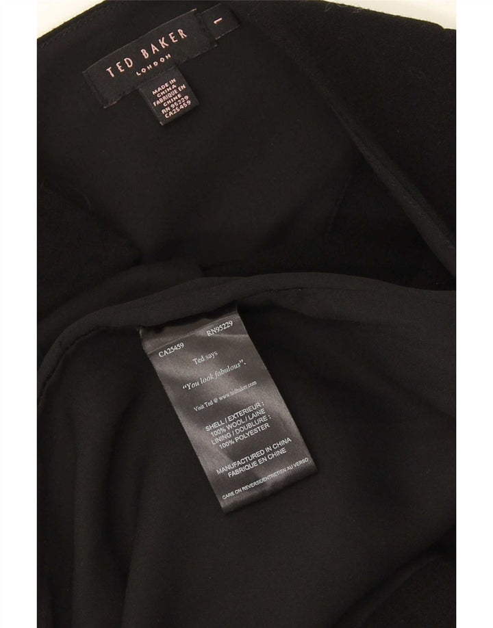 Rochie Ted Baker pentru damă, modelată, mărimea 1 XS, lână neagră