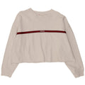 Levi's Pulover oversized Crop pentru femei UK 14 Large White Striped
