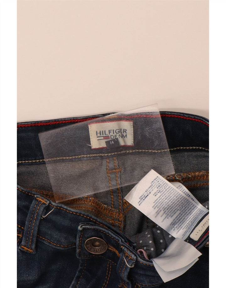 TOMMY HILFIGER Blugi skinny pentru baieti 13-14 ani W26 L29 albastru bumbac