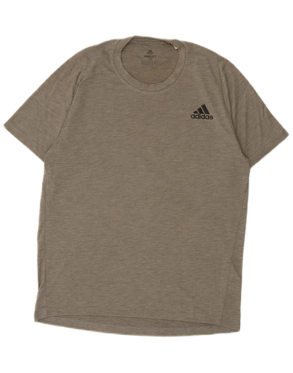 Tricou Adidas Climalite pentru bărbați Top Medium Gri Poliester