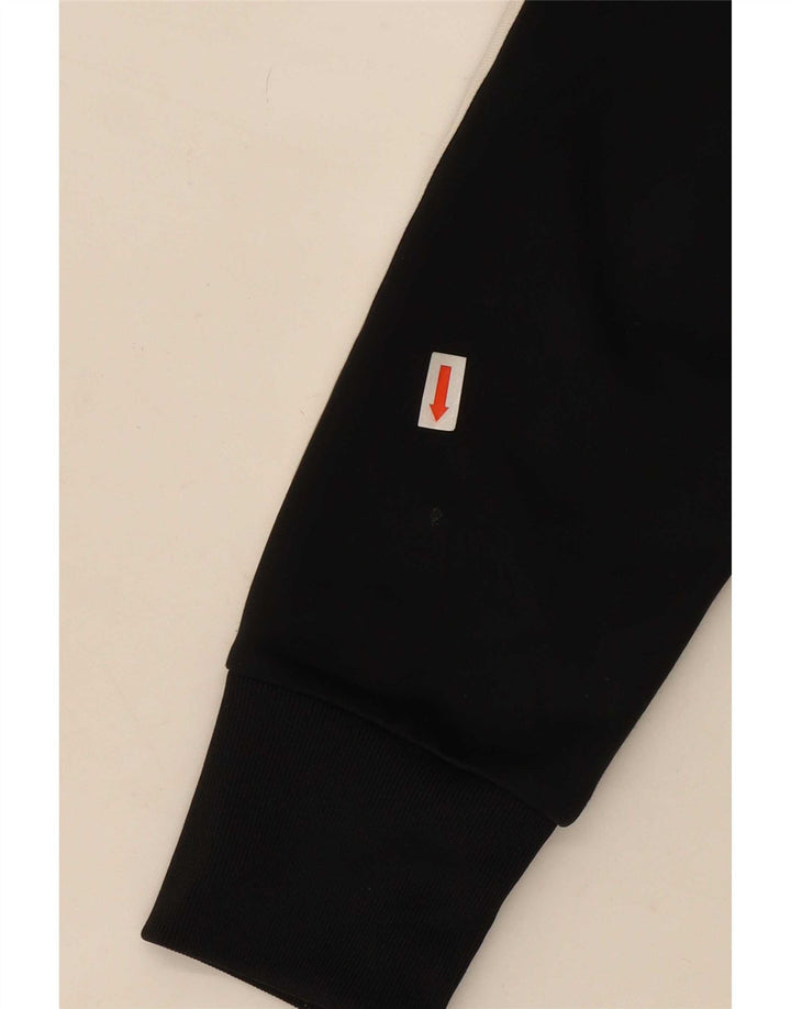 Jachetă de top pentru trening grafic Adidas pentru femei UK 10 Poliester negru mic