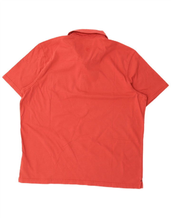 Tricou polo pentru bărbați Fat Face 2XL bumbac roșu