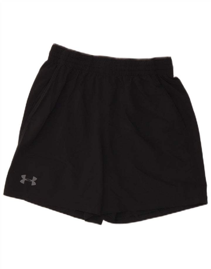 Pantaloni scurți sport Under Armour pentru bărbați, poliester negru mic