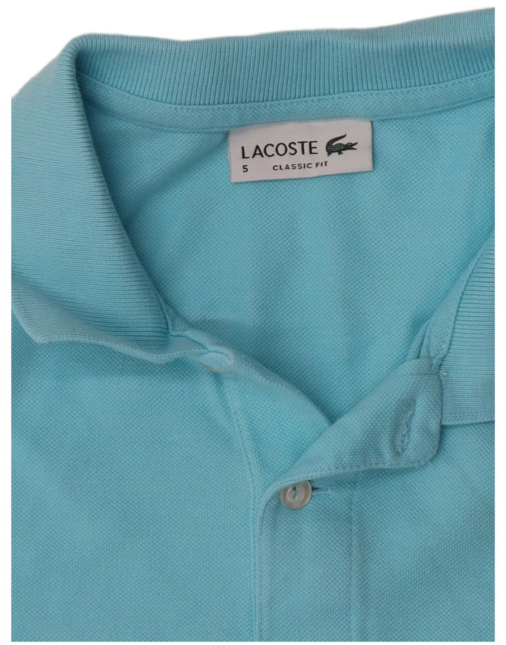 Tricou polo Lacoste Classic Fit pentru bărbați Mărimea 5 Mare Albastru