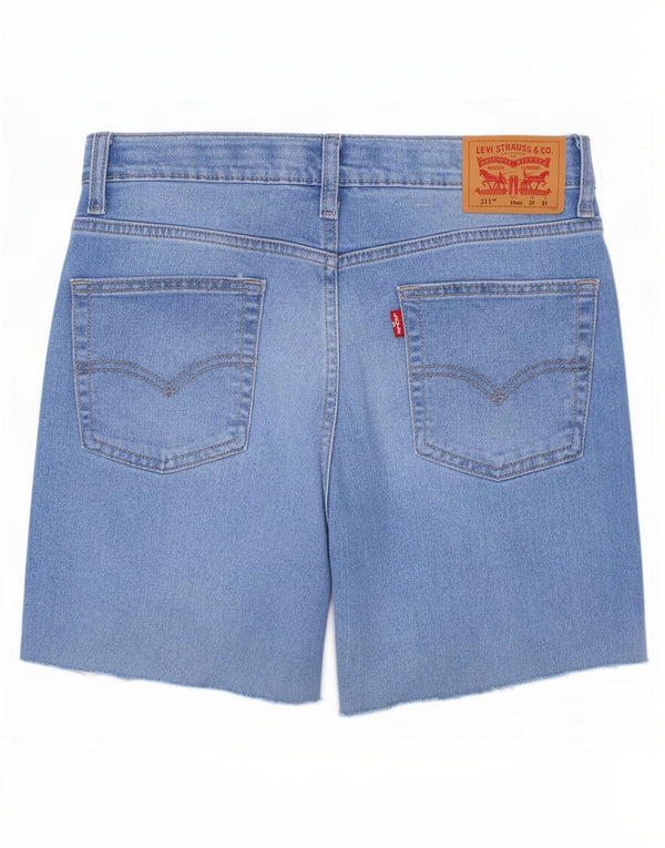 Pantaloni scurți din blugi Levi's 511 Slim Fit 15-16 ani W29 Bumbac albastru