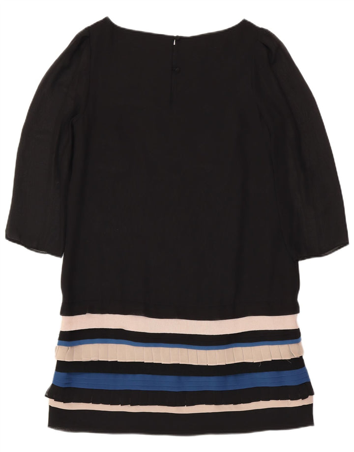 MONSOON Rochie cu mâneci 3/4 pentru femei UK 12 Medium Black Dunge