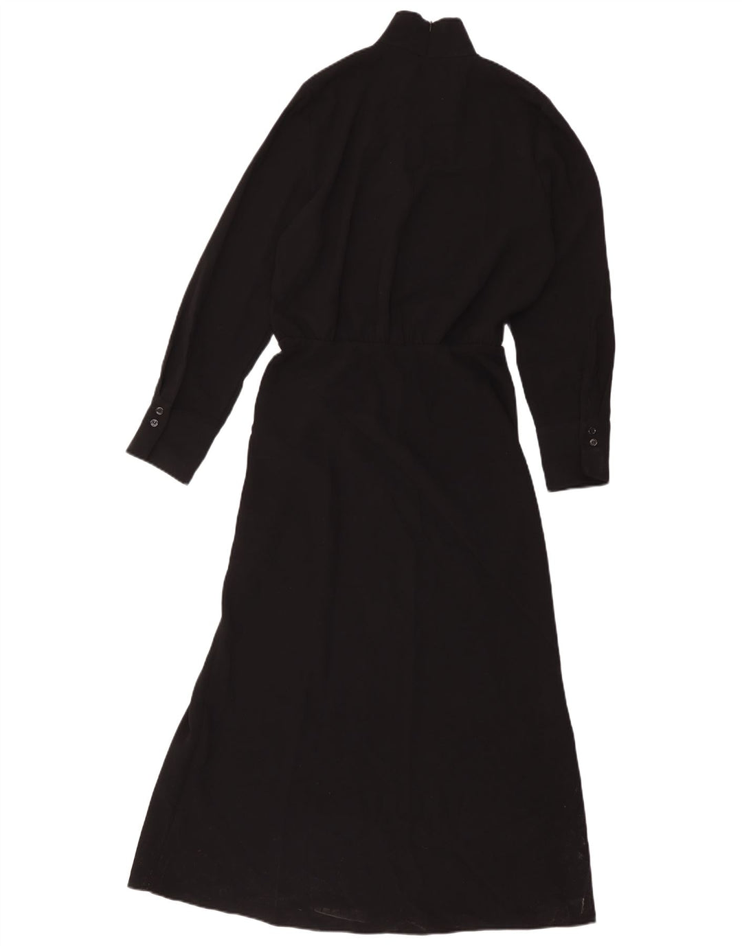 Rochie maxi cu mânecă lungă pentru femei Zara UK 12 Poliester mediu negru