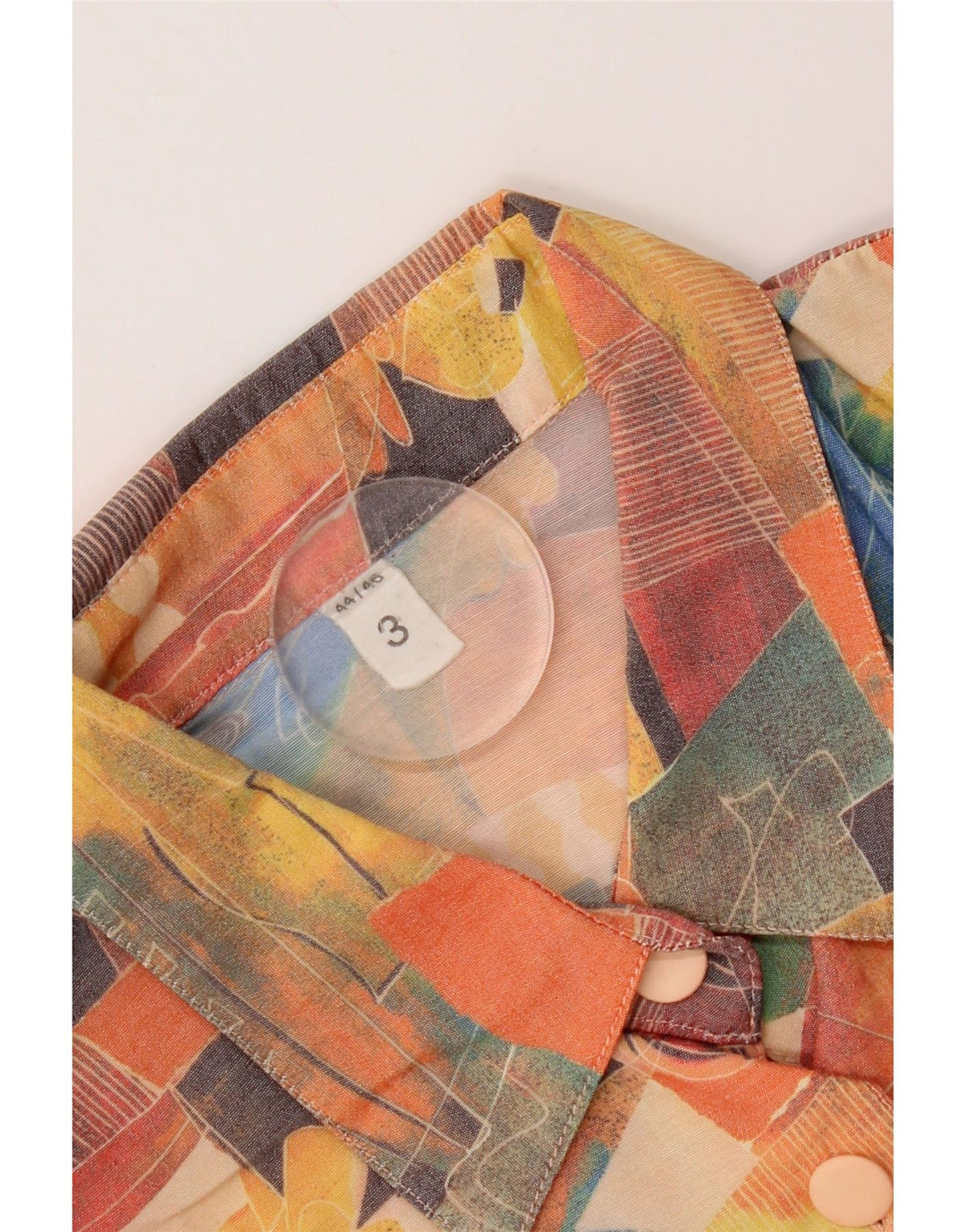 Cămașă cu mânecă scurtă cu model abstract pentru femei UK 20 2XL multicoloră