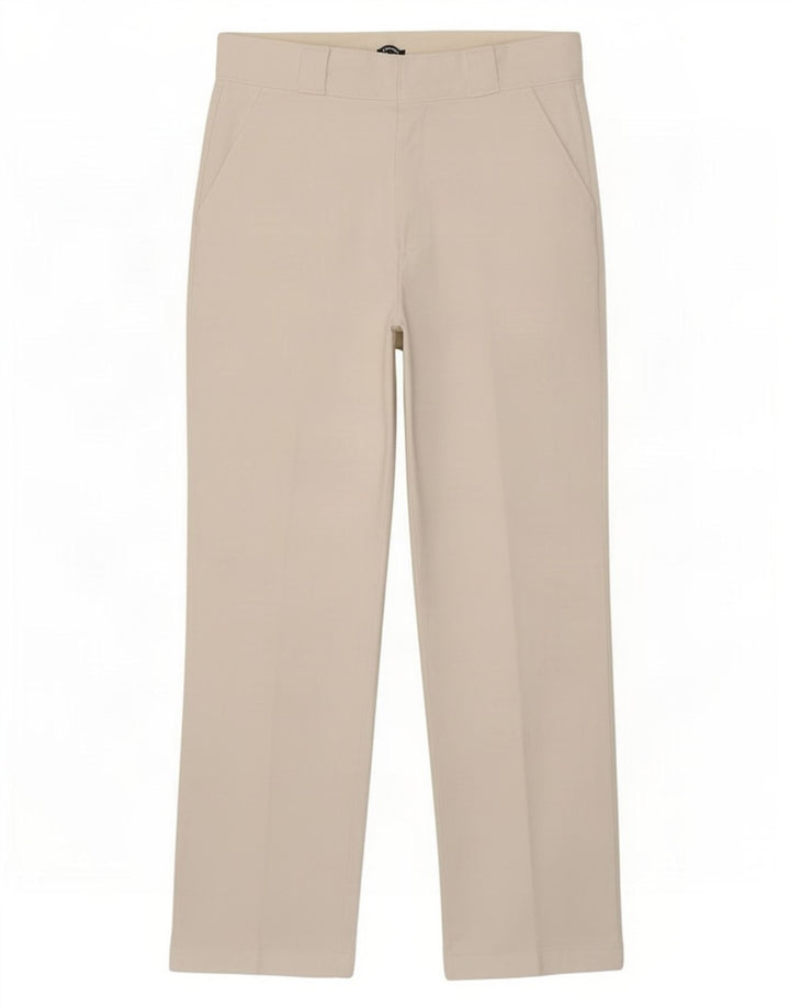 Pantaloni chino drepti pentru femei Dickies L28 L26 Poliester alb