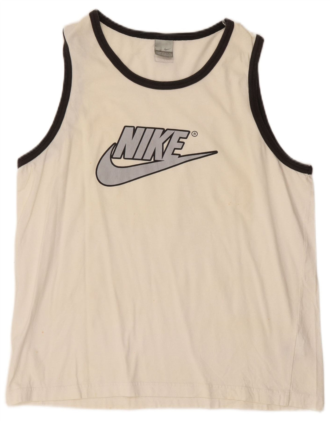 Top cu vestă grafică pentru bărbați NIKE UK 46/47 XL bumbac alb