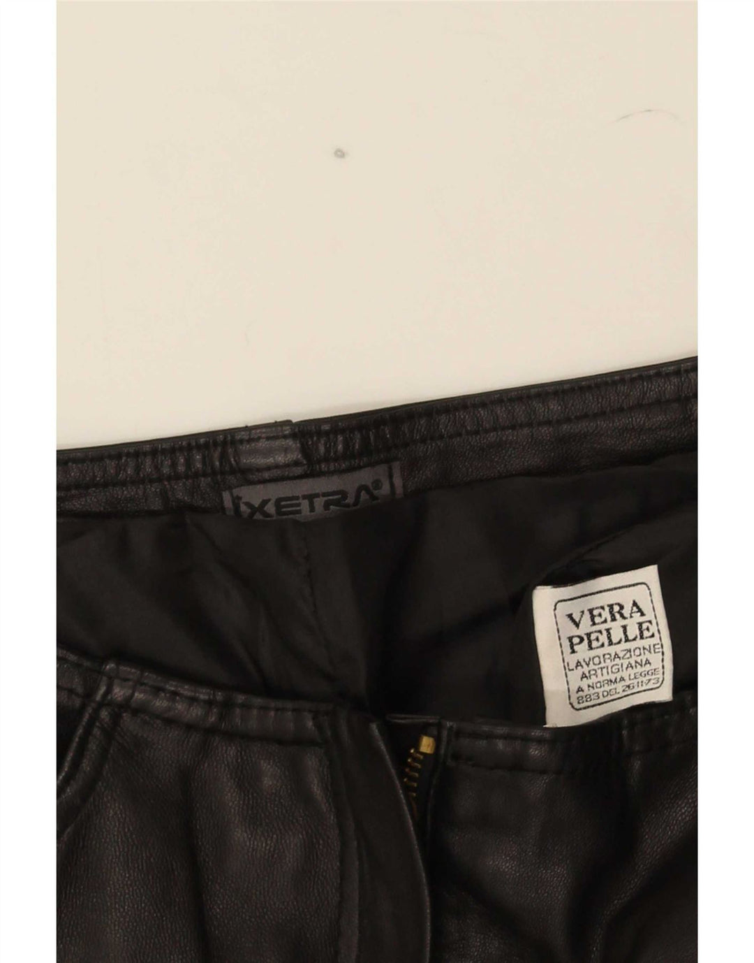 XETRA Pantaloni Bootcut din piele pentru femei IT 42 Medium W28 L32 Negru