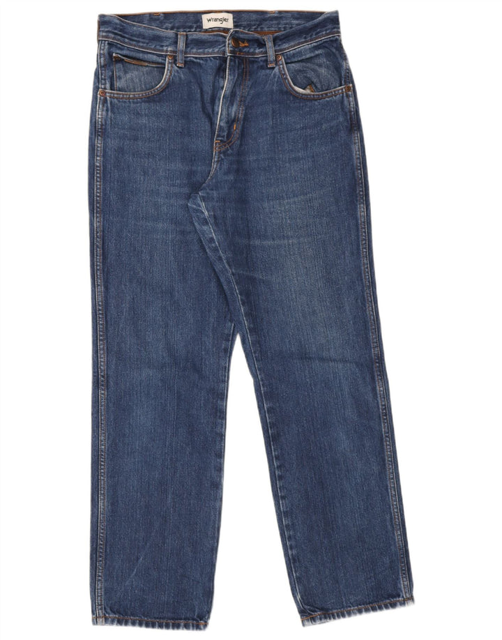 Blugi drepti pentru bărbați Wrangler W32 L30 Bumbac albastru