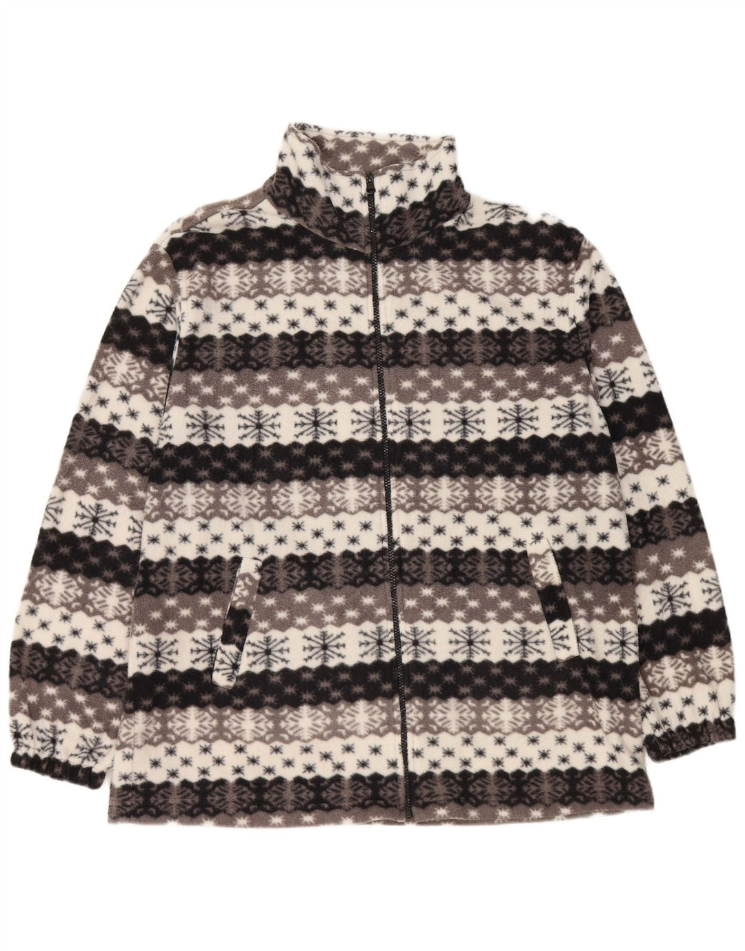 Jachetă din lână pentru bărbați VINTAGE UK 44 2XL Gri Fair Isle