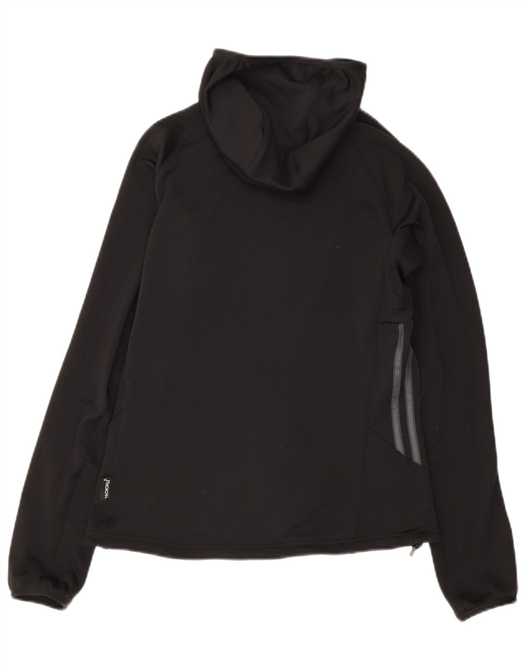 Pulover Adidas pentru femei, cu fermoar, UK 10, poliester negru mic