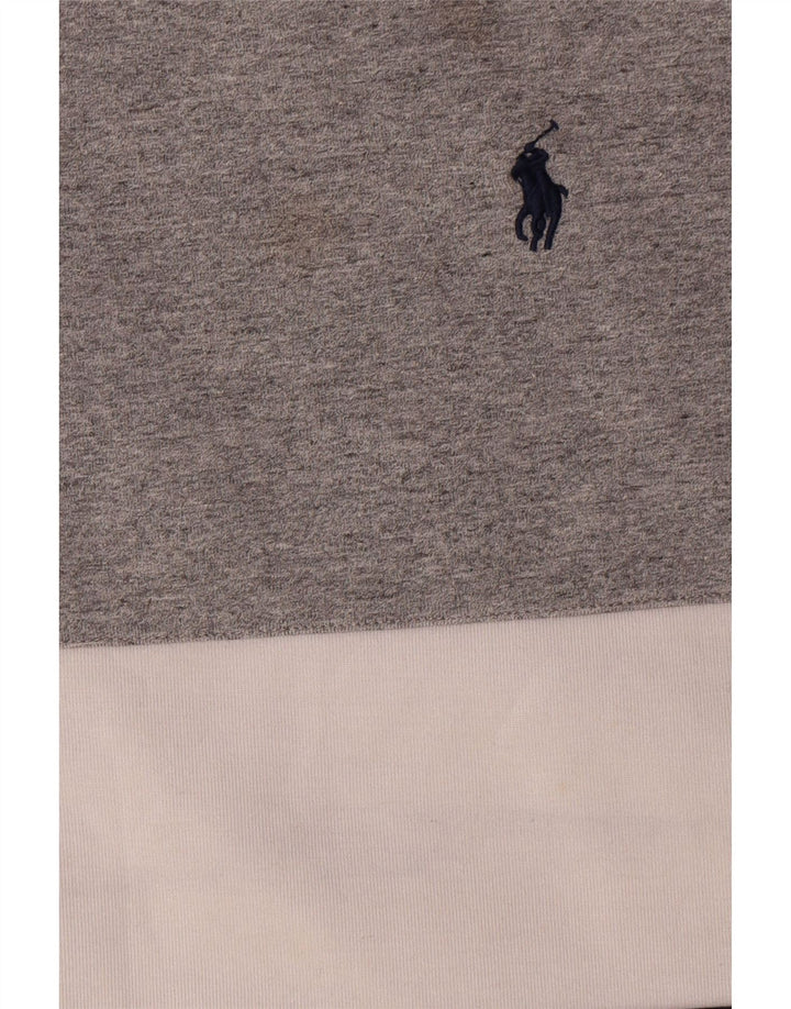 Pulover pentru bărbați Polo Ralph Lauren Pulover mare, gri, poliester color bloc