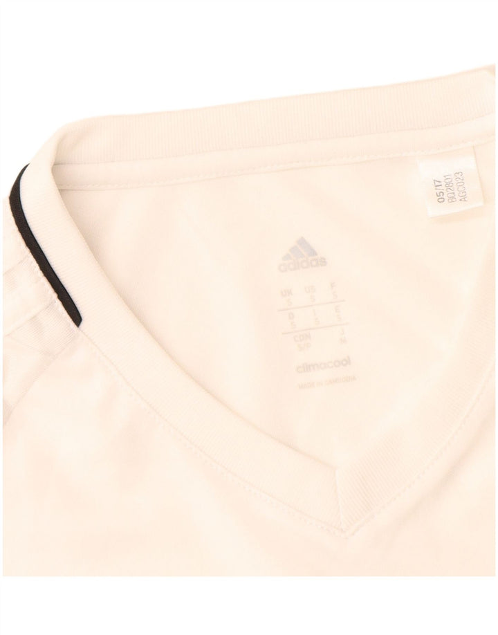 Tricou Adidas Climacool pentru bărbați Top mic poliester alb