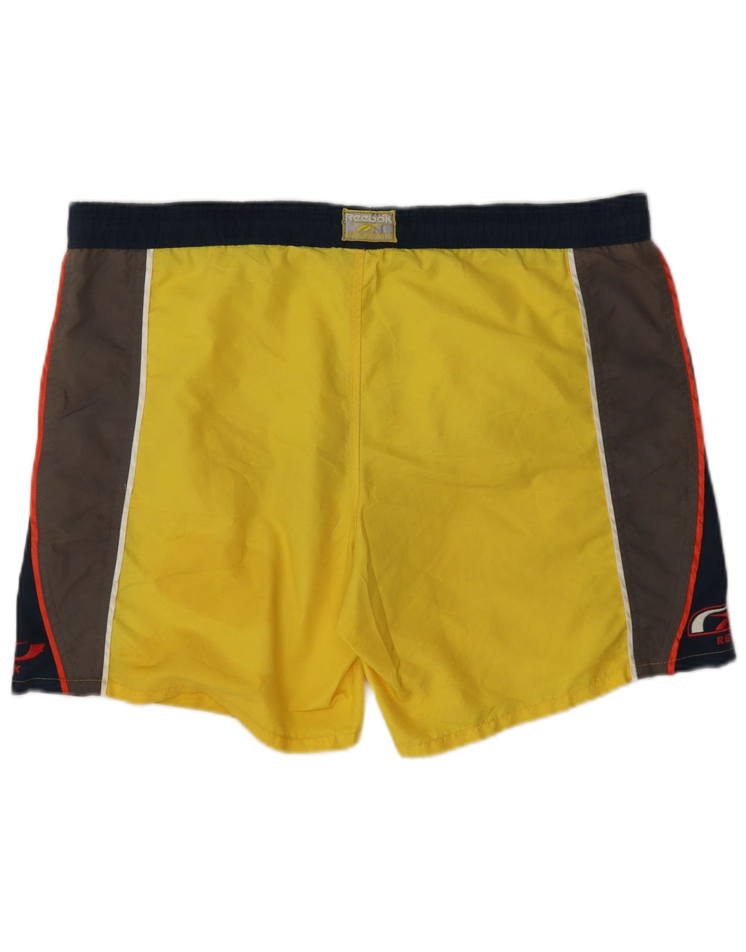 Pantaloni scurți sport Reebok pentru bărbați, mari, galbene, color block