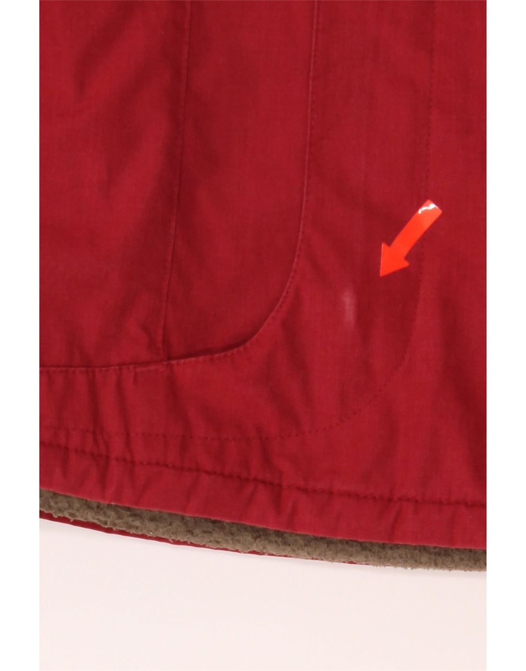 JACK WOLFSKIN Womens Windbreaker Jacket UK 16 Large  Red Polyester Vintage Jack Wolfskin and Second-Hand Jack Wolfskin from Messina Hembry 