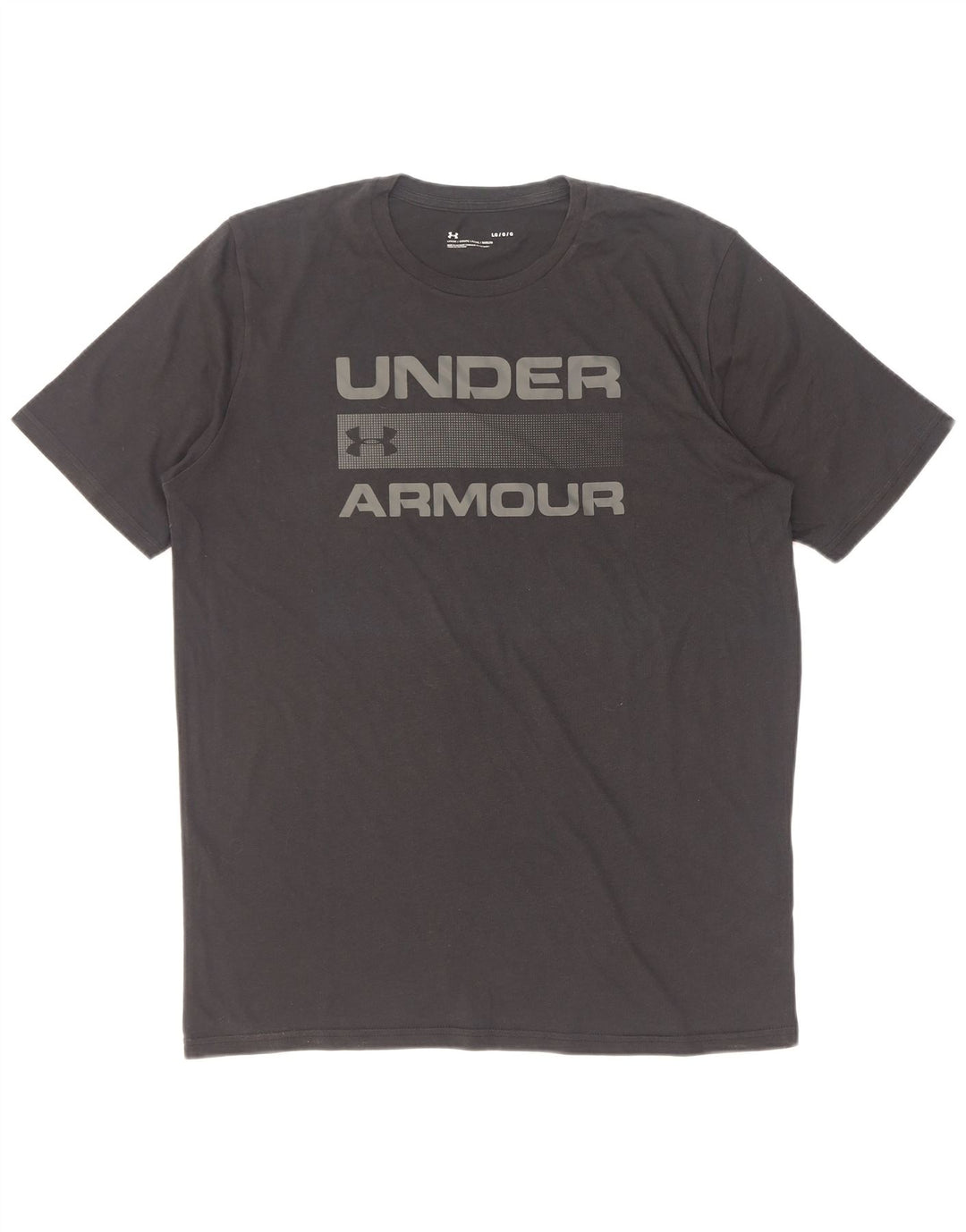Tricou grafic Under Armour pentru bărbați Top mare din bumbac negru