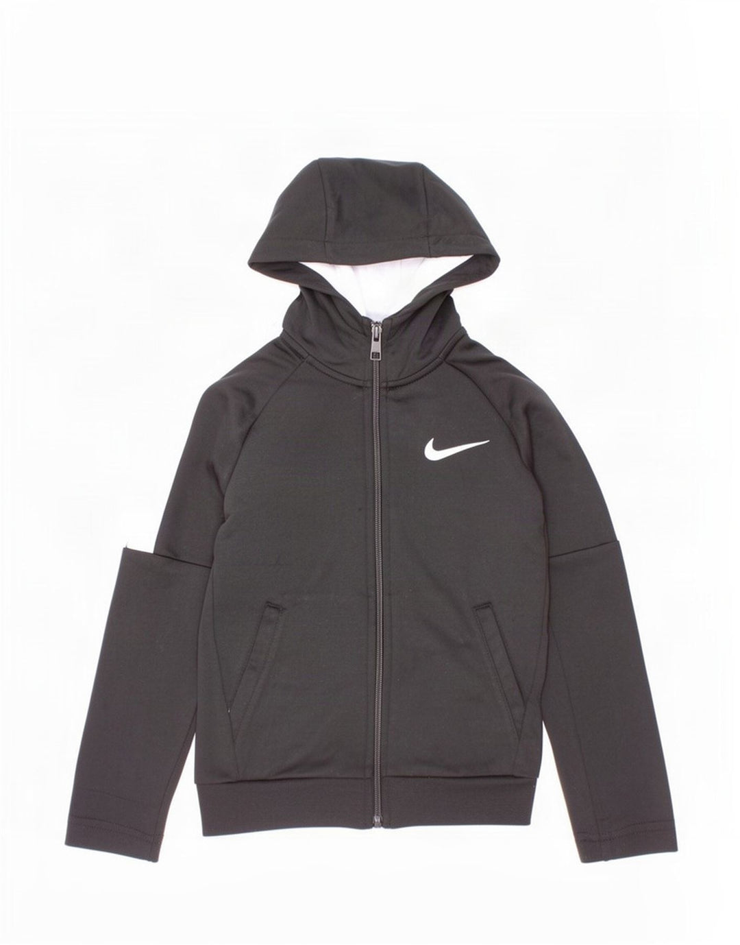 Pulover Nike pentru băieți, cu fermoar, 4-5 ani, mic, negru, poliester