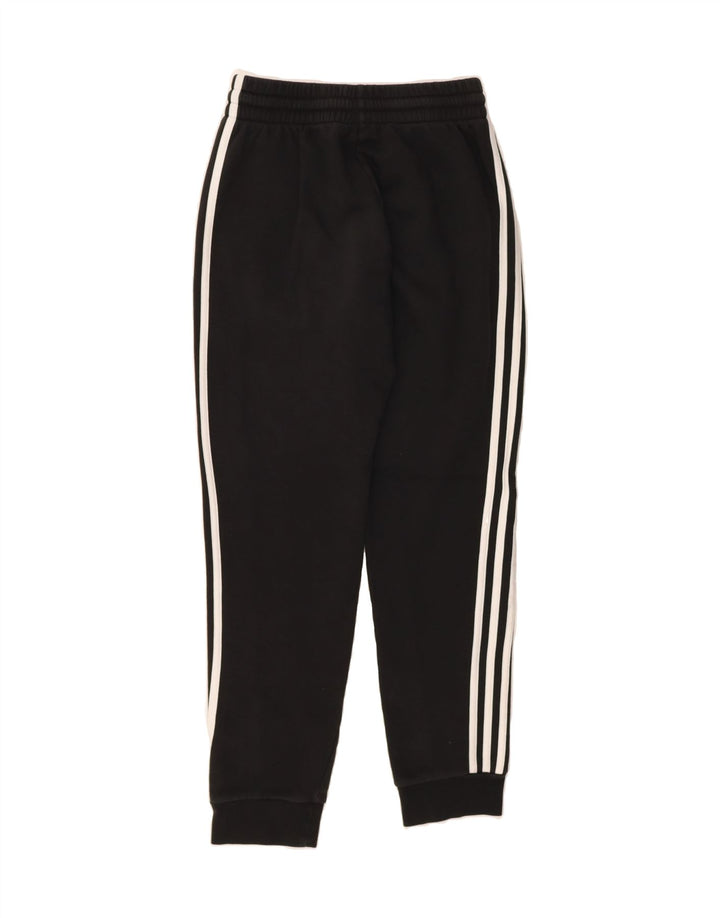 ADIDAS Womens Tracksuit Trousers Joggers Small Black Cotton Vintage Adidas and Second-Hand Adidas from Messina Hembry 