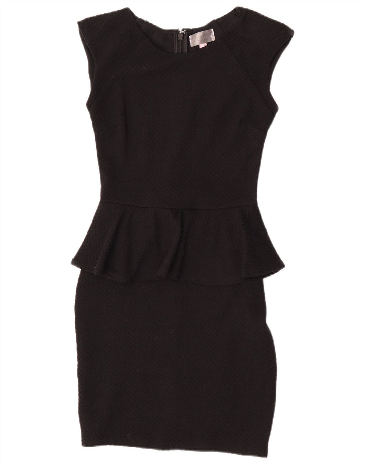 Rochie Lipsy pentru femei peplum UK 8, poliester negru mic