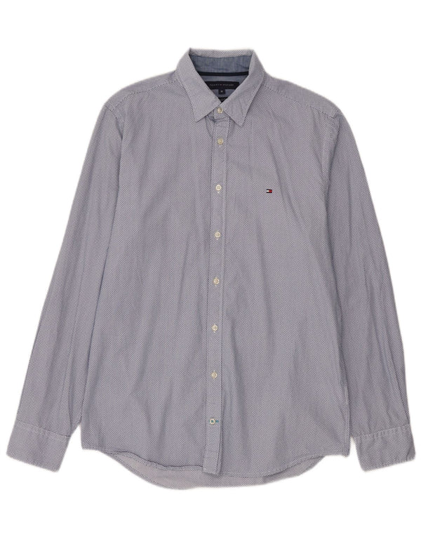 Cămașă pentru bărbați Tommy Hilfiger, cu formă regulată, din bumbac cu pete albastre medii