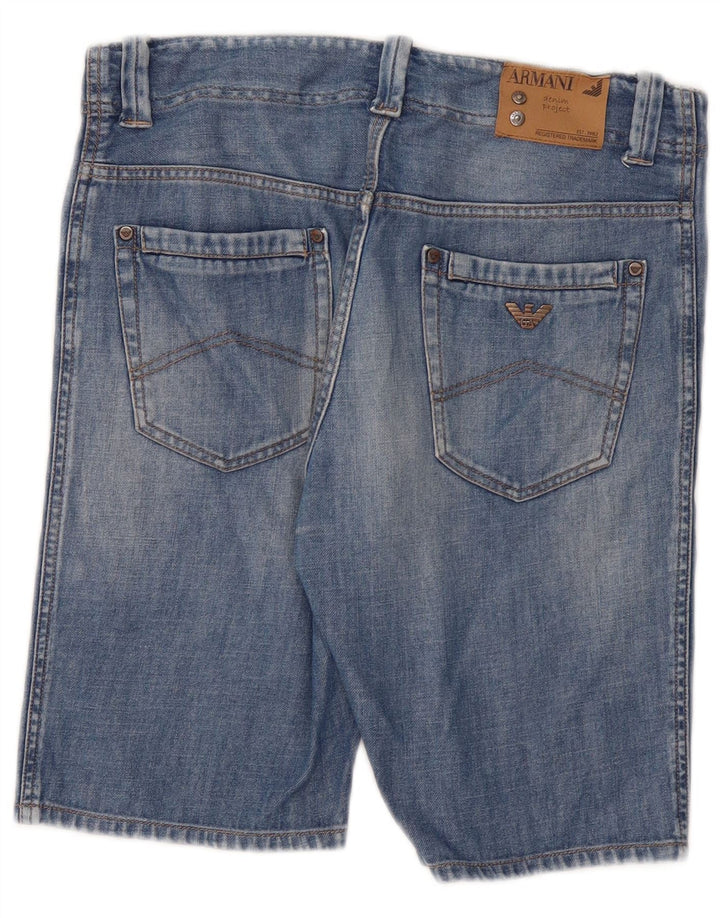 Armani Junior Pantaloni Scurt Denim Băieți 14-15 Ani W32 Bumbac Albastru