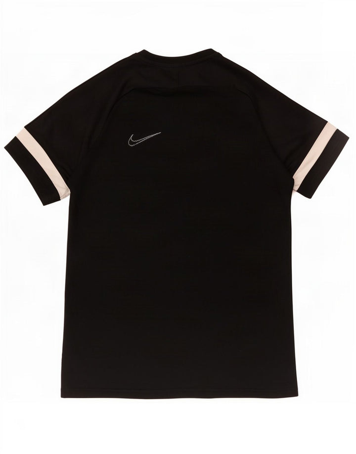 Tricou Nike Dri Fit pentru bărbați Top Mediu Negru Poliester Bloc de culoare