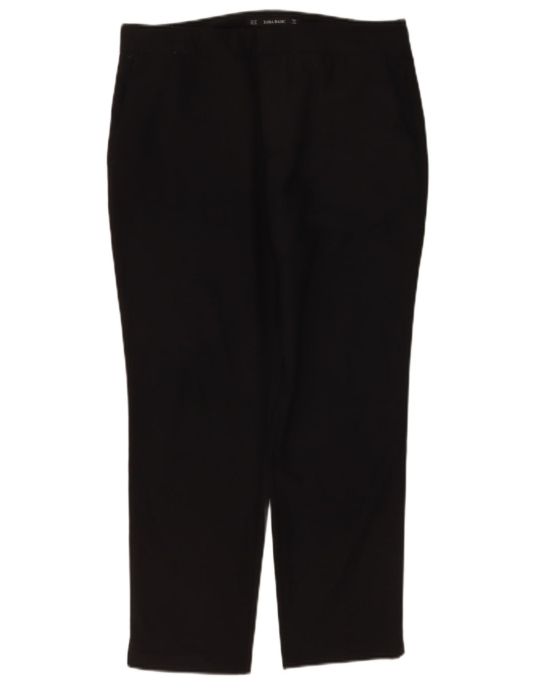 Pantaloni chino slim pentru femei Zara EU 38 Mici L28 L26 Poliester negru