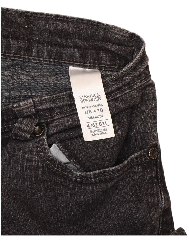 Blugi Bootcut pentru femei Marks & Spencer UK 10 Small W27 L29 Bumbac negru