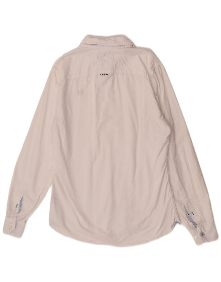 Crew Clothing Cămașă Slim Fit pentru bărbați Bumbac alb mediu