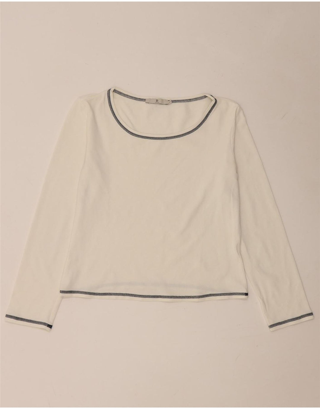 i Blues Crop Top pentru femei cu mânecă lungă UK 14 Large White