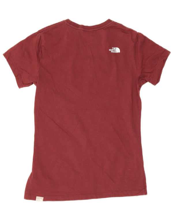 Tricou grafic pentru femei The North Face Top UK 8 Small Burgundy Bumbac