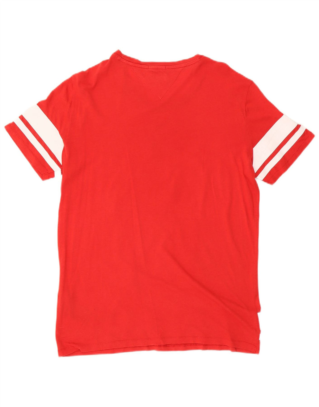 Tricou grafic Tommy Hilfiger pentru bărbați Top din bumbac roșu mediu