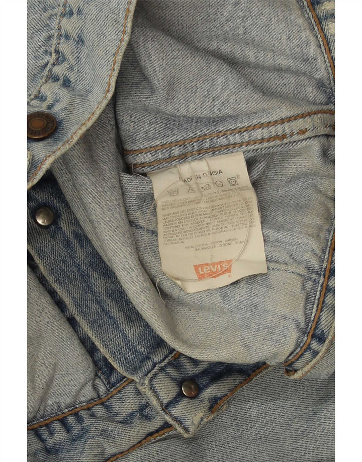 Jachetă de blugi pentru bărbați Levi's UK 38, bumbac albastru mediu